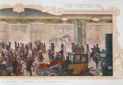 Advertisement for the Opening of New Buildings at the Parisian Department Store 