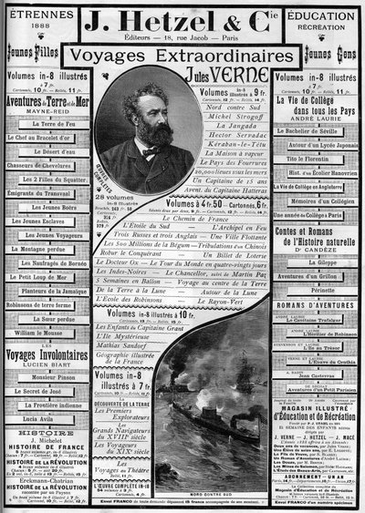 Advertising for Jules Verne