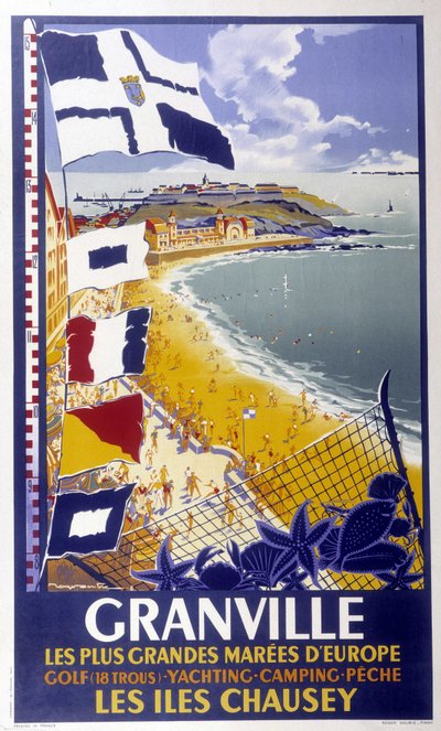 Advertising poster for Granville and the Chausey Islands, 20th century by French School
