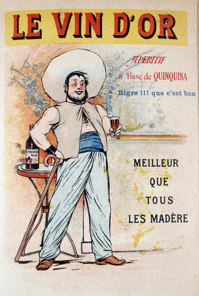 Advertising Poster for the Aperitif Based on Quinquina Le Vin d