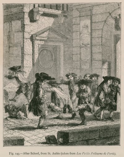 After School, from St. Aubin (taken from Les Petits Polissons de Paris) by French School