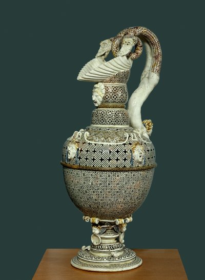 Aiguiere in Fine Faience by French School