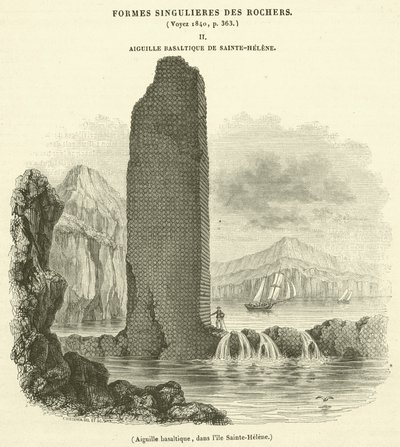 Basalt Needle, in Saint Helena Island by French School