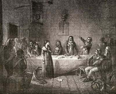Aimee Cecile Renault in front of the Revolutionary Committee, from 