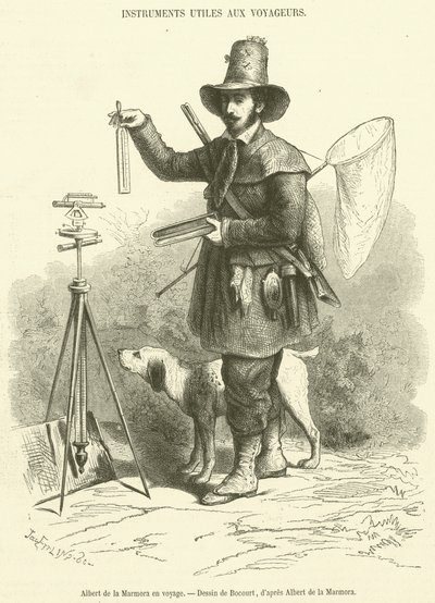 Albert de la Marmora on a journey by French School