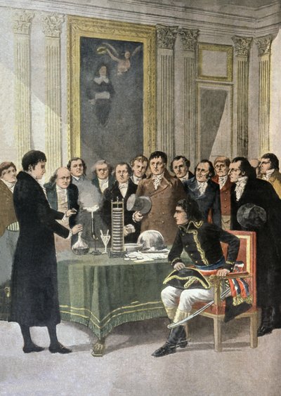 Alessandro Volta by French School