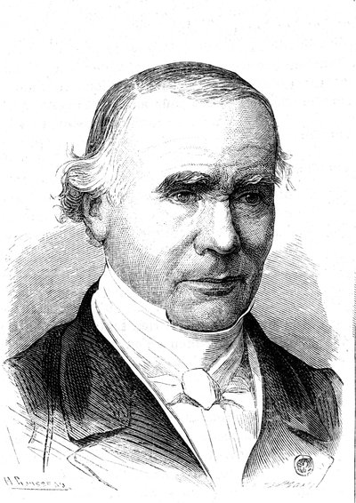 Alfred Velpeau (1795-1867), French Anatomist and Surgeon, Inventor of the Velpeau Band. Engraving 1867 by French School