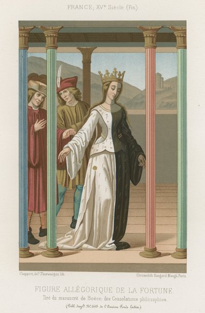 Allegorical figure of Fortune by French School
