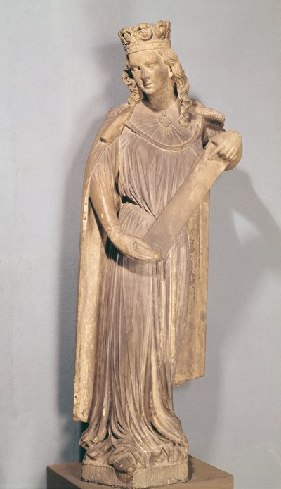 Allegorical figure of the Small Church, from Strasbourg Cathedral by French School