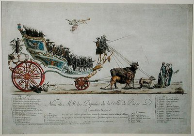 Allegorical representation of the Deputies of the City of Paris at the Assemblee Nationale by French School