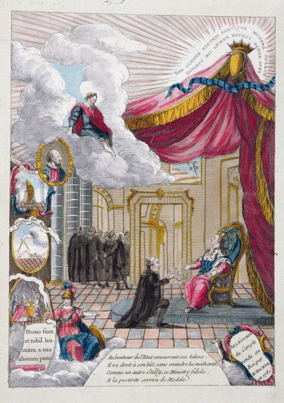 Allegory of the Report Given to Louis XVI by Jacques Necker by French School