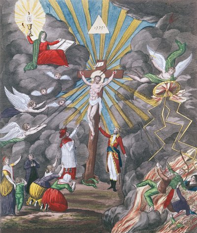 Allegory of the re-establishment of the Catholic religion in France in 1802 under Napoleon Bonaparte as First Consul, 1802 by French School