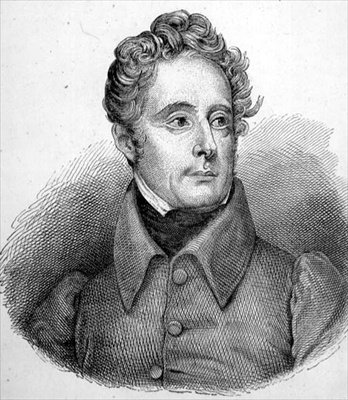 Alphonse Marie Louis Prat de Lamartine (engraving) by French School