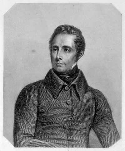 Alphonse de Lamartine, French poet (1790-1869). In 