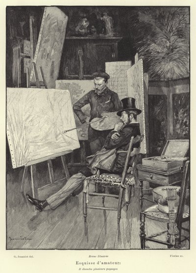 Amateur Sketch by French School