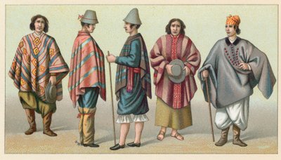 America Costume by French School