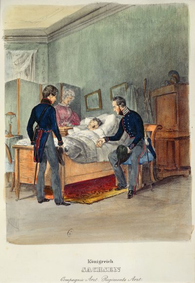 An Army Doctor in the Kingdom of Saxony, c.1840 by French School