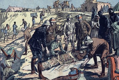 An English Mission Discovers the Tomb of Tin Hinan, Algeria by French School