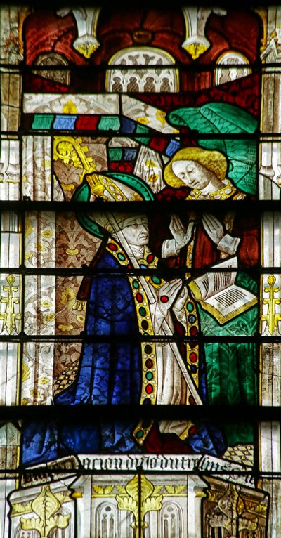 An angel announces the death of St Taurin by French School
