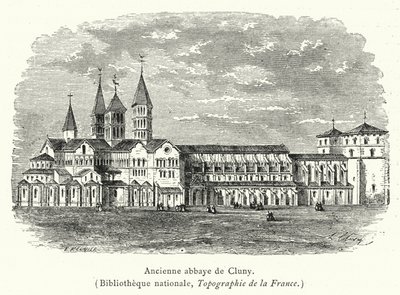 Ancient Abbey of Cluny by French School