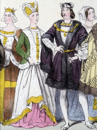 Anne of Brittany and Charles VIII - in 
