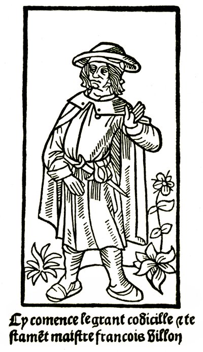 Apocryphal portrait of the poet Francois Villon in 