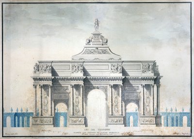 Arc de Triomphe, c.1810 by French School
