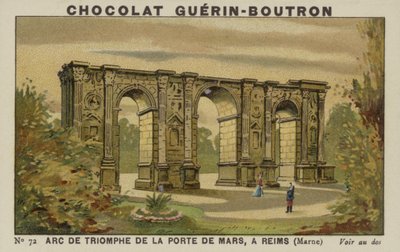 Triumphal Arch of the Mars Gate, Reims, Marne by French School