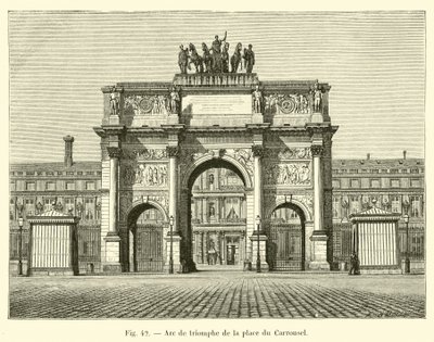 Arc de Triomphe of the Place du Carrousel by French School