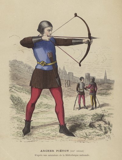 Archer, 13th Century by French School
