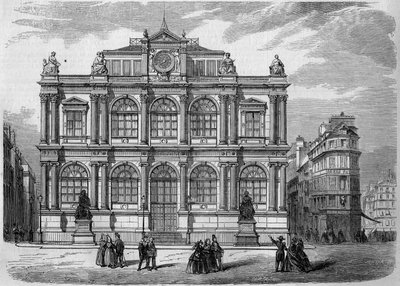 View of the Facade of the Musee Bibliotheque, Le Havre by French School