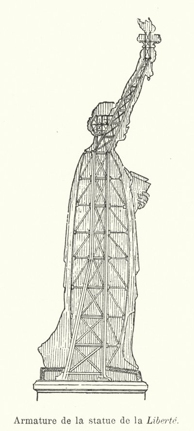 Armature of the Statue of Liberty by French School