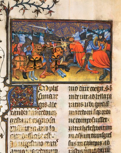 Armee Fighter, Miniature Taken from the Manuscript of Francesco Petrarca 