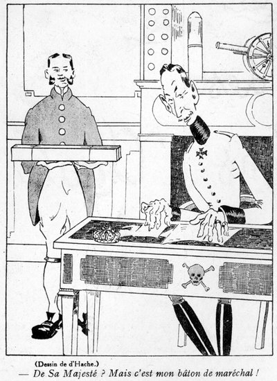 Army officer receiving a Marshal
