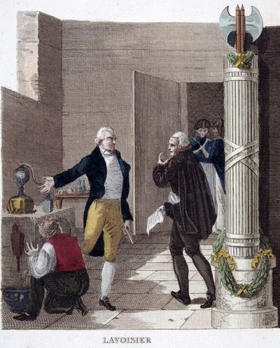 Arrest of Lavoisier in his laboratory by French School