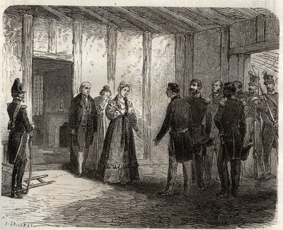 Arrest of Duchess of Berry in Nantes on November 7 by French School