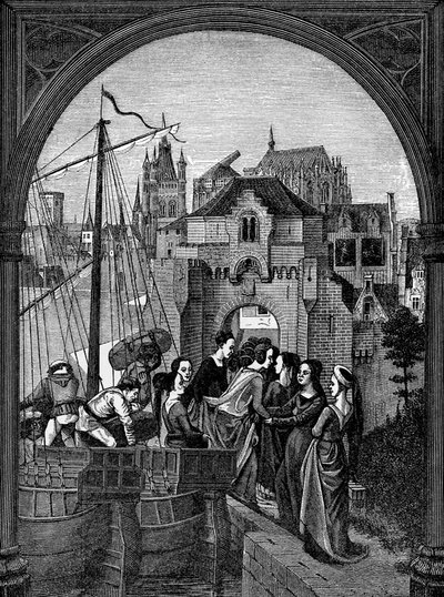Arrival at Cologne of Fleet of the Tyrant Maximus by French School