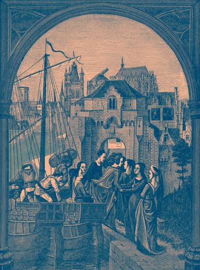 Arrival at Cologne of Fleet of the Tyrant Maximus by French School