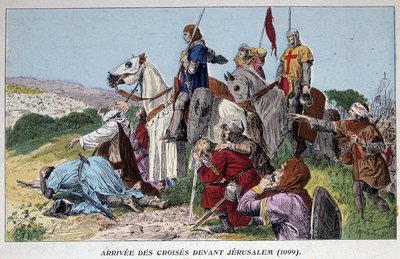 Arrival of the crusaders before Jerusalem (1099) by French School