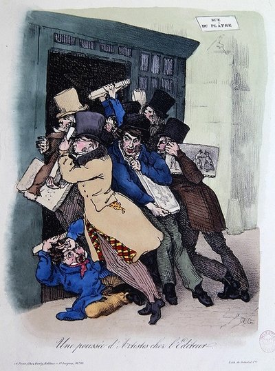 Artists besieging the Publisher