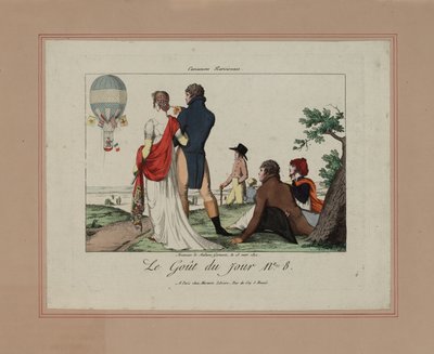 Ascension of Madame Garnerin, March 28, 1802 by French School