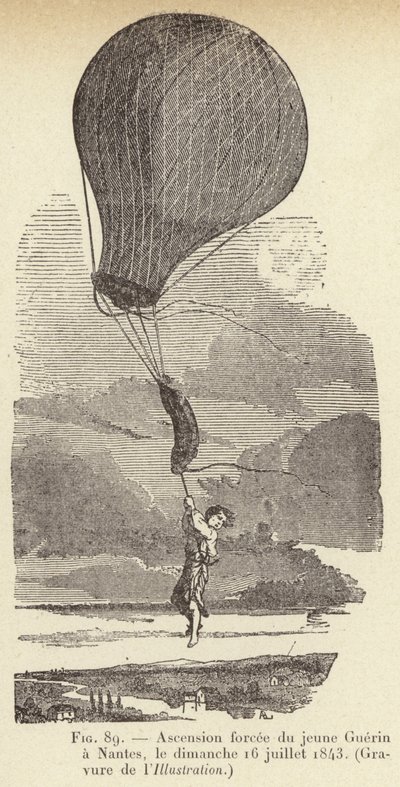 Forced Ascent of Young Guerin in Nantes, Sunday, July 16, 1843 by French School