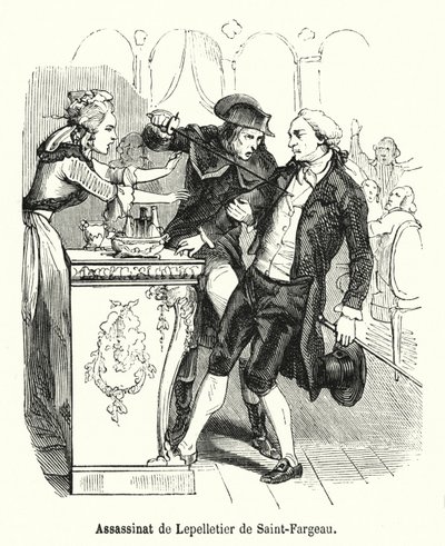 Assassination of Lepelletier de Saint-Fargeau by French School