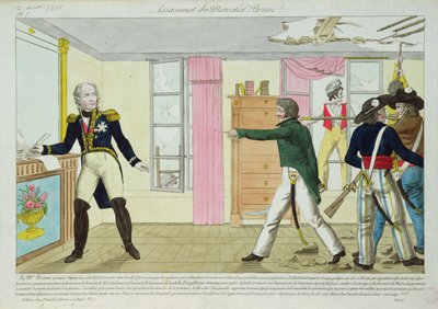 Assassination of Marshal Brune in Avignon by French School