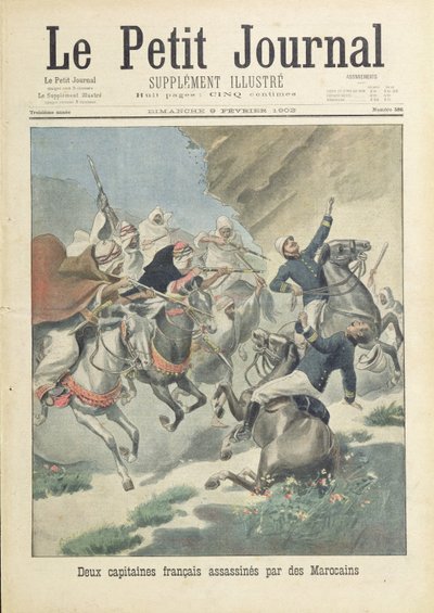 Assassination of Two French Captains from the Foreign Legion by Moroccans from the Beni-Smir Tribe, Cover Illustration of 