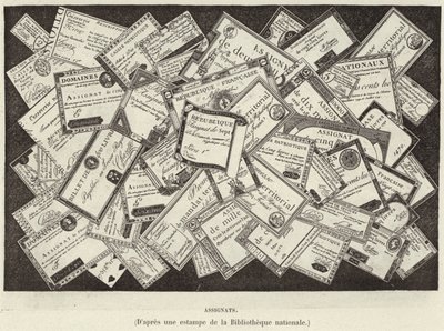Assignats, currency of the French Revolution by French School