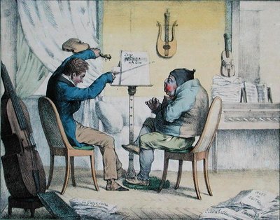 Asthma, caricature from 