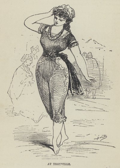 At Trouville by French School