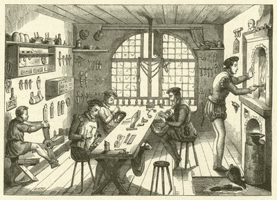 Workshop of Etienne de Laulne, Known as Stephanus, Goldsmith of the Sixteenth Century (engraving) by French School