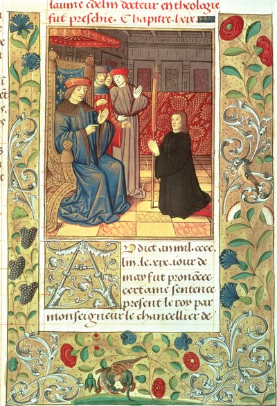 Jacques Coeur (c.1395-1456) before Charles VII (1403-61) c.1390-1453 by French School